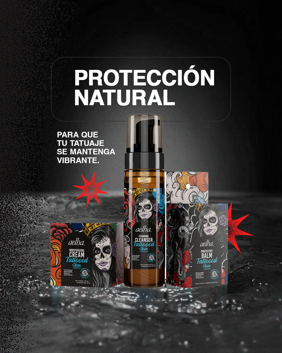 Aelha Tattoo Care Bundle – Complete 3-Step Aftercare Kit