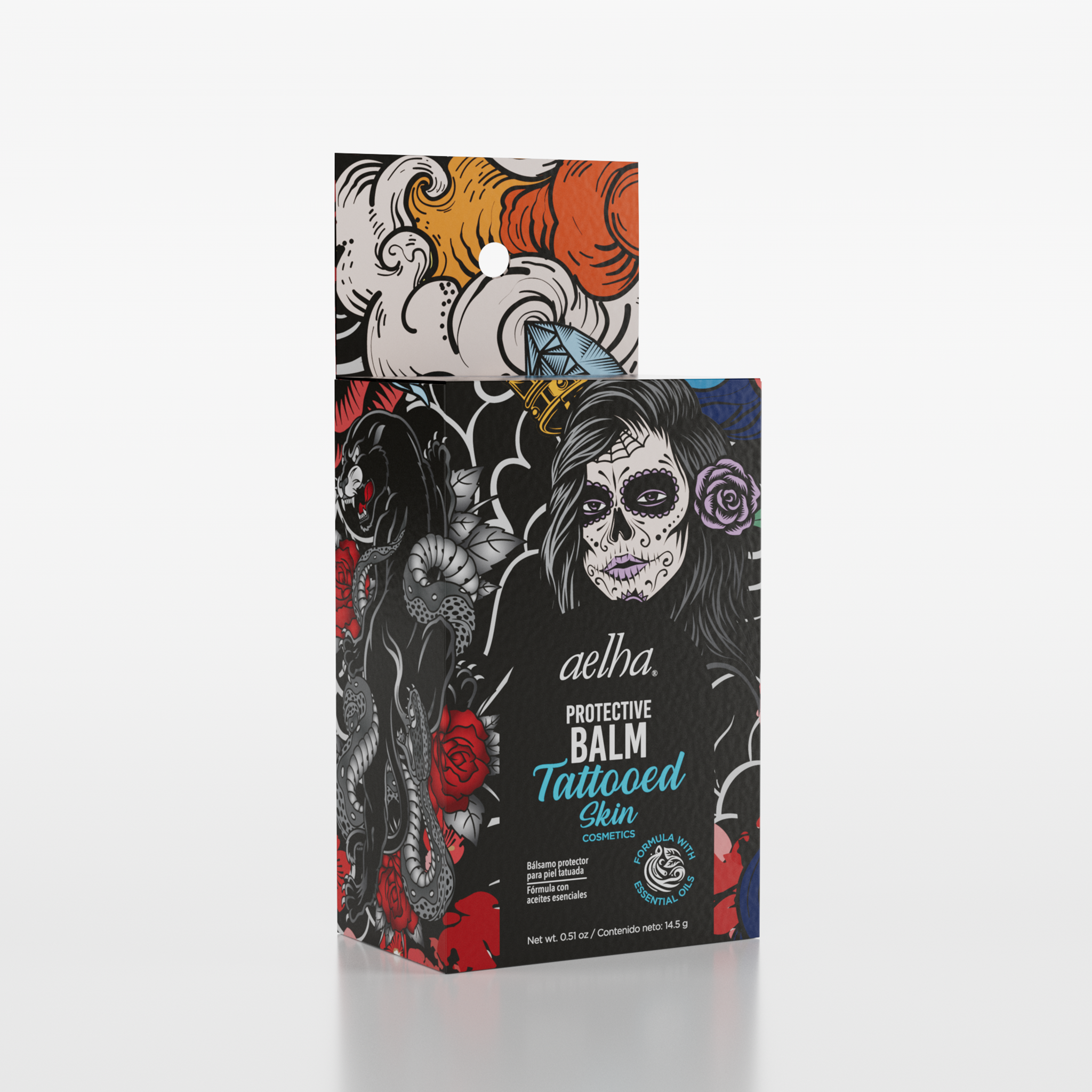 Aelha Tattoo Balm With Essential Oils for Tattooed Skin - Protective Formula for Tattoo Care, Maintains Tattoo Integrity