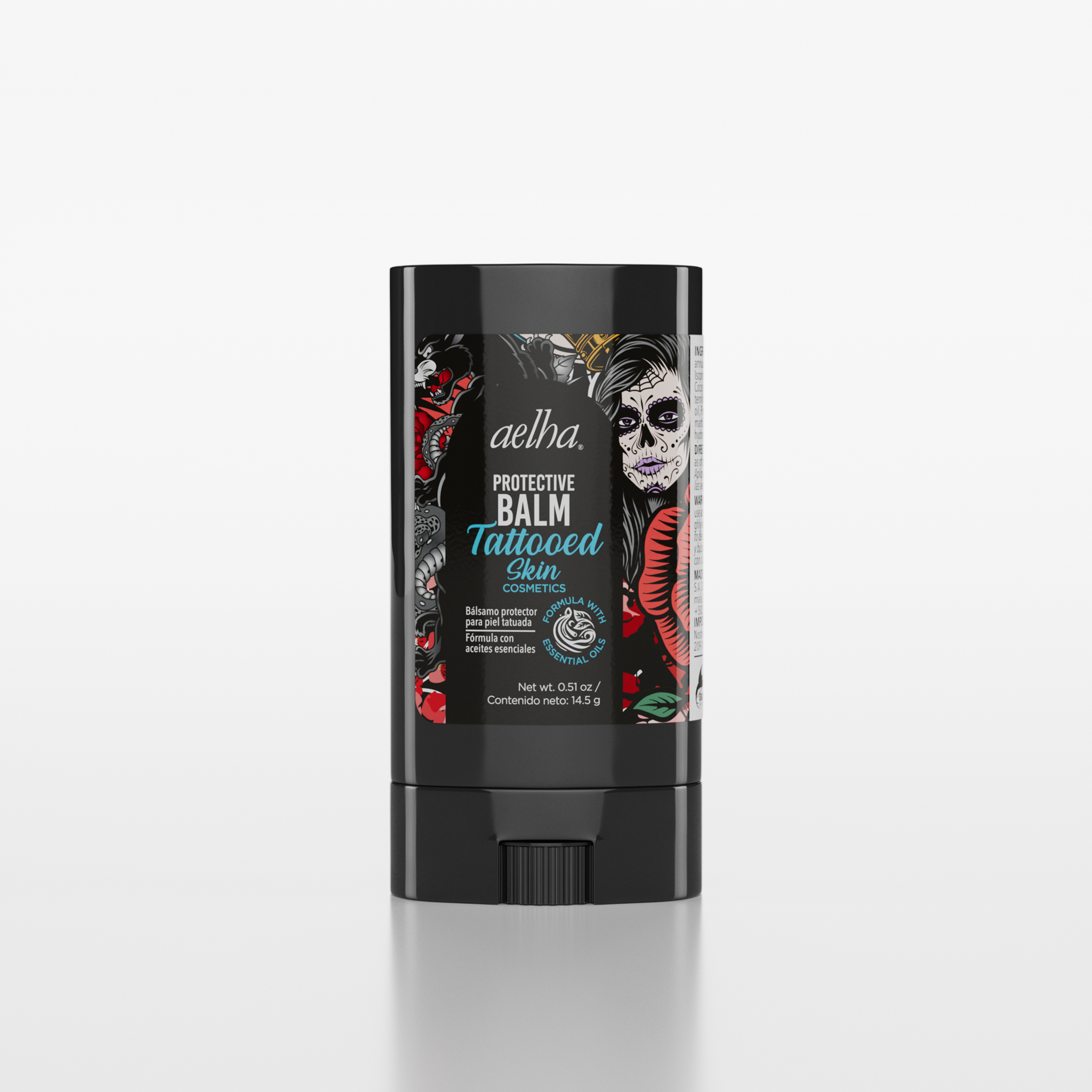 Aelha Tattoo Balm With Essential Oils for Tattooed Skin - Protective Formula for Tattoo Care, Maintains Tattoo Integrity